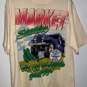 Market Studios Men's Graphic Tee in Cream
